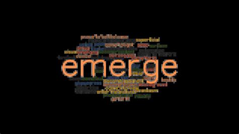 emerged synonym|What is another word for emerged